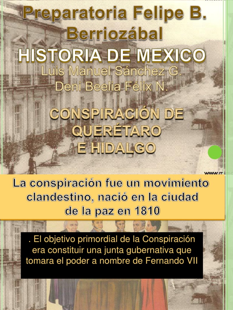 Conspiracion de Queretaro e Hidalgo