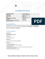 Informe Service Ticket #2518048 - BPIC3289-AKI Conocoto - Informe y Cotización