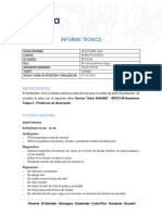 Informe Service Ticket #2518049 - BPIC3106-Gasolinera Valgas 2 - Informe y Cotización
