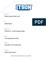 Práctica #4 - Ley General de Los Gases Ideales