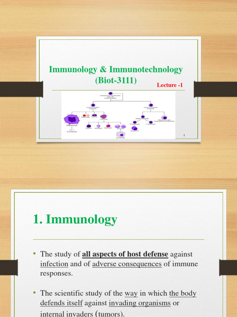 Immunology and Immunotechnology Overview | PDF | Immune System ...
