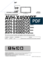 Avh-X4500bt x4500dvd x4550dvd x4590dvd crt5254