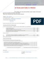 Evaluation A Froid
