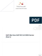 SAP - My Own SAP ECC 6.0 IDES Server (Part 1) - Michael Romaniello