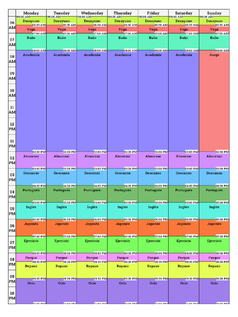 Schedule | PDF