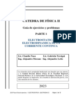 2023 Física II Guía de Ejercicios 1 Electrostatica - Electrodin CC