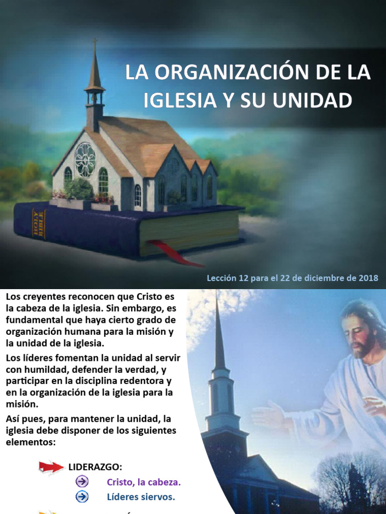La Organización de La Iglesia Y Su Unidad | PDF | Cristo (título ...