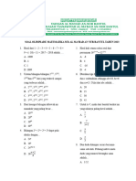 Soal Olimpiade Matematika Mts Al Ma