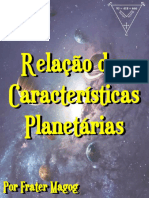 Características Dos Planetas Por Frater Magog