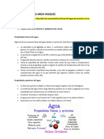 Descripción. Describir Las Características Físicas Del Agua de Acuerdo Con Su Condición.