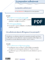 Lecon Proposition Subordonnee