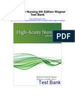 High Acuity Nursing 6th Edition Wagner Test Bank