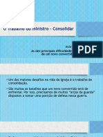 O Trabalho Do Ministro - Consolidar - Aula 5