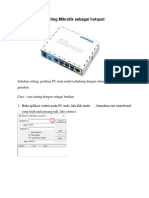 Setting Mikrotik Sebagai Hotspot