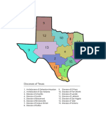 Texas Diocese Map