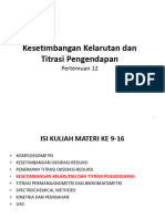 Kesetimbangan Kelarutan Dan Titrasi Pengendapan Ya-1