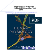 Human Physiology An Integrated Approach 7th Edition Silverthorn Test Bank
