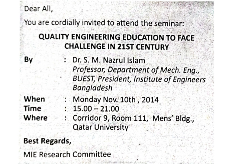 The Example of Invitation | PDF