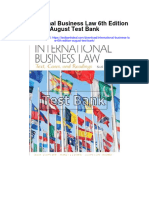 International Business Law 6th Edition August Test Bank