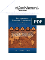 International Financial Management Canadian Perspectives 2nd Edition Eun Test Bank