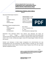 Format Surat Keterangan Pengalaman Kerja - PPPK 2023 - Touna