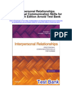 Interpersonal Relationships Professional Communication Skills For Nurses 6th Edition Arnold Test Bank