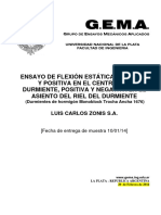 Durmiente - Ensayo de Flexion Estatica ALAF 5-022