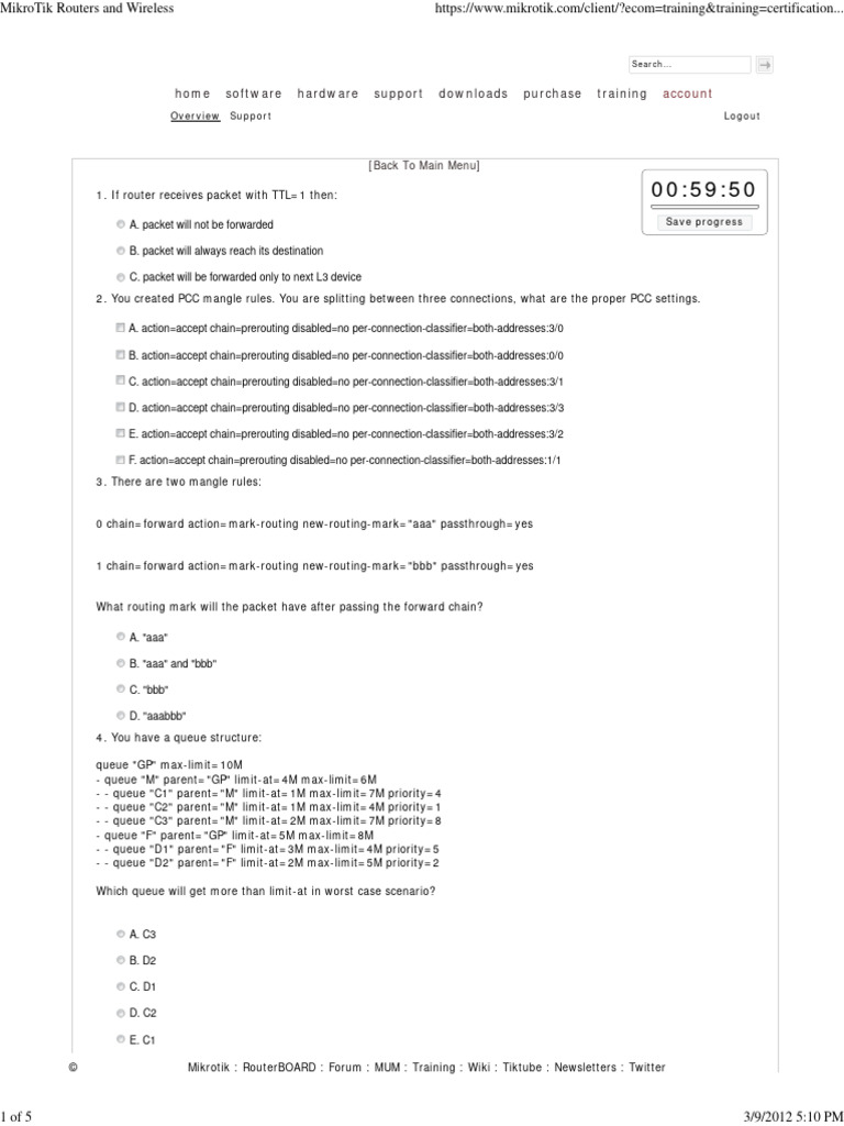 MikroTik Router Configuration Guide | PDF | Router (Computing) | Ip Address