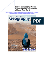 Introduction To Geography People Places and Environment 6th Edition Dahlman Test Bank