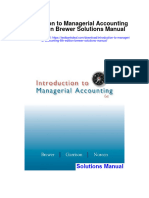 Introduction To Managerial Accounting 6th Edition Brewer Solutions Manual