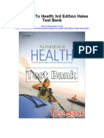 Invitation to Health 3rd Edition Hales Test Bank
