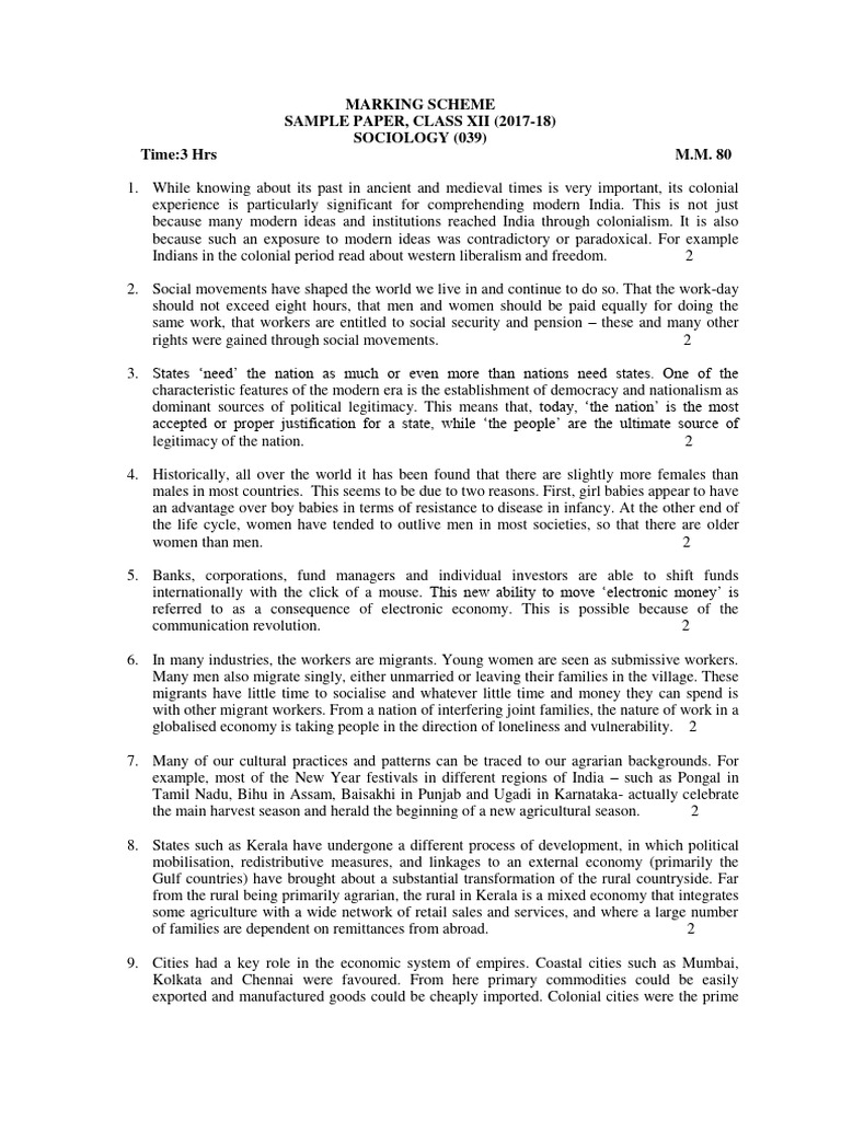 Sociology Ms Download Free Pdf Capitalism Labour Economics