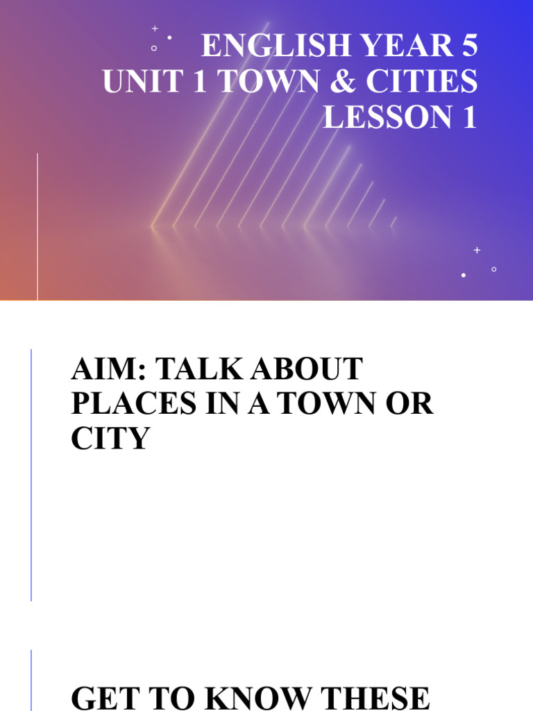Town Vocabulary for Year 5 English | PDF | Grammatical Number | London