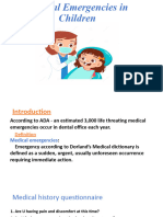 Medical Emergency in Pediatric Patients