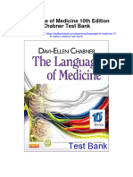 Language of Medicine 10th Edition Chabner Test Bank