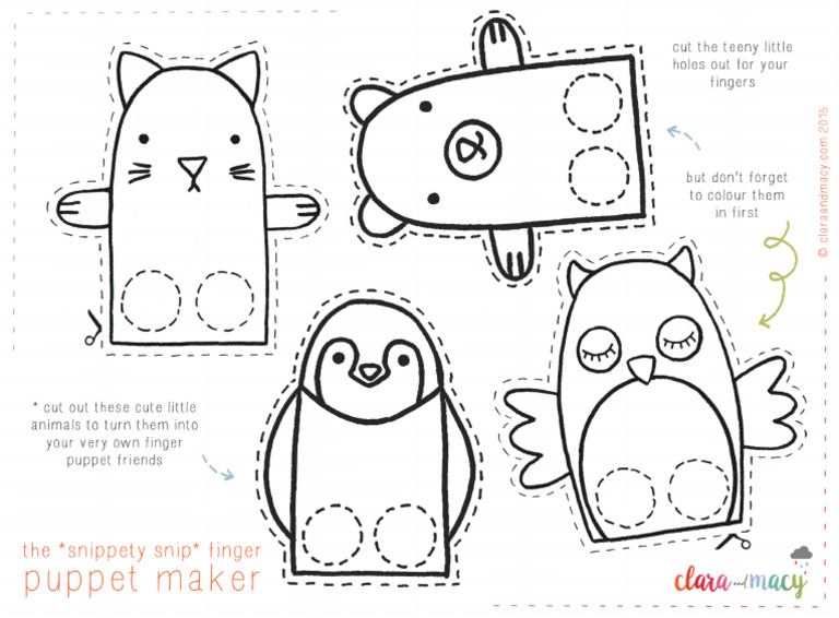 Paper Finger Puppets PDF