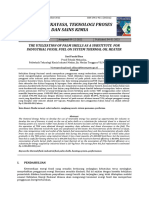 The Utilization of Palm Shells As A Substitute For Industrial Fossil Fuel On System Thermal Oil Heater