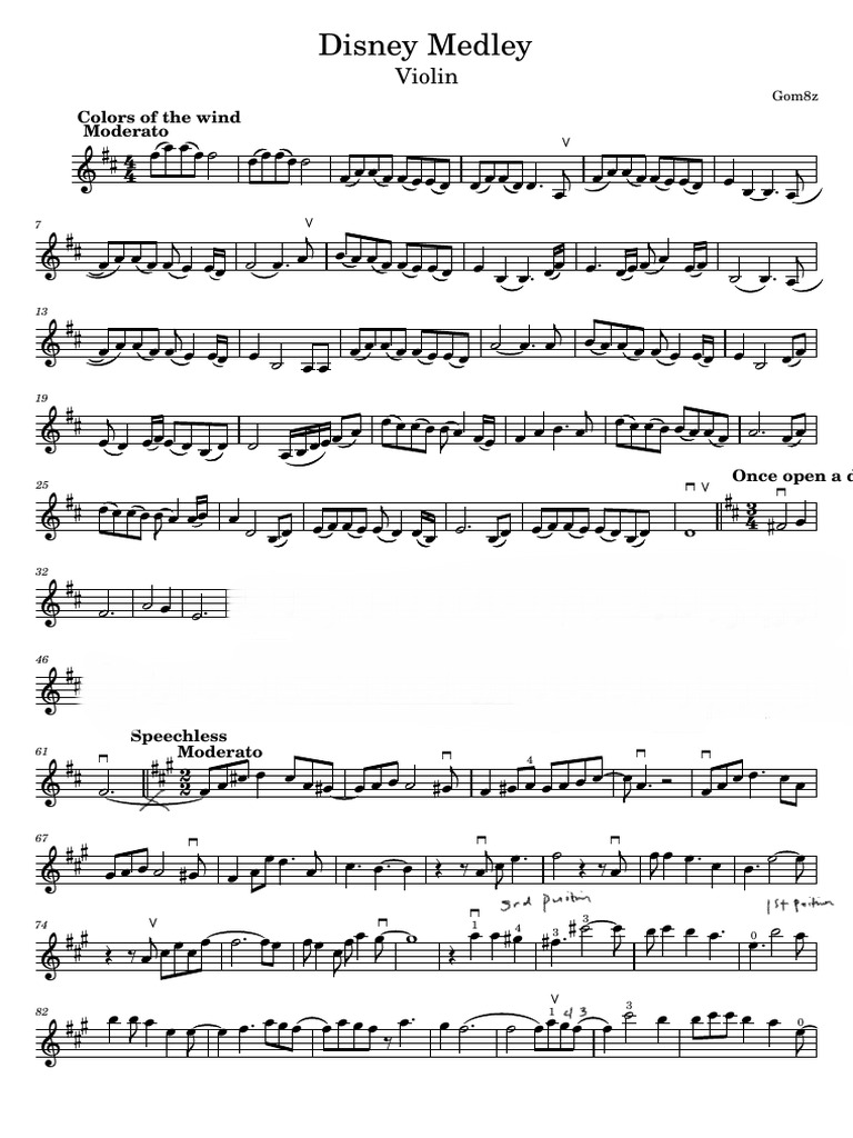 Disney Medley Violin Download Free Pdf Musical Forms