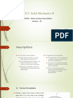 ME223-Lecture 29 Torsion Stress Function