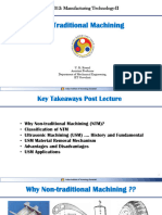 ME312 - Non-Traditional Machining and USM
