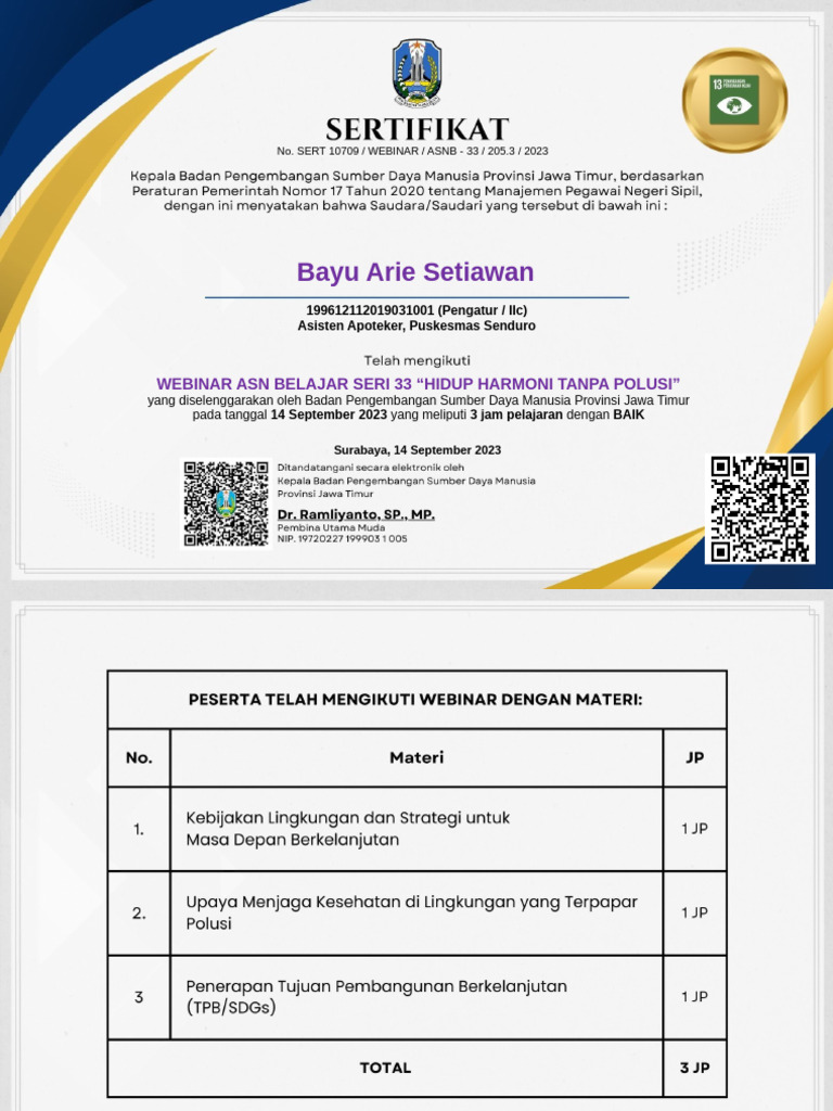 Sertifikat WEBINAR | PDF