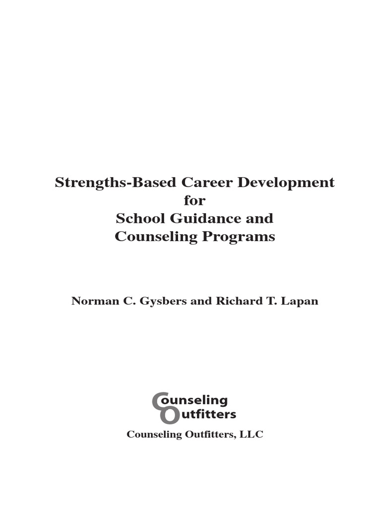 Strength Based Career Dev PDF Counseling Psychology School Counselor
