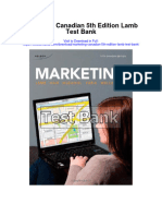 Marketing Canadian 5th Edition Lamb Test Bank