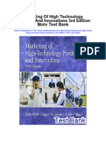 Marketing of High Technology Products and Innovations 3rd Edition Mohr Test Bank