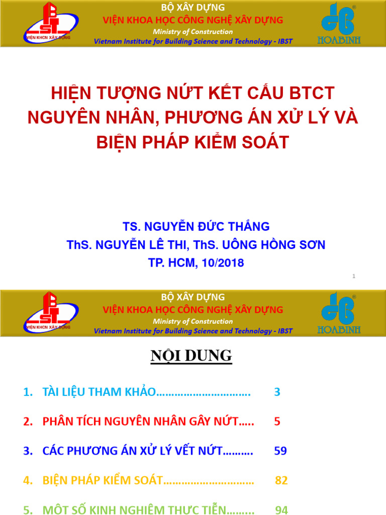 Hien Tuong Nut Ket Cau BTCT Nguyen Nhan Phuong An 811524 | PDF