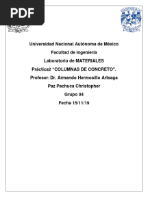 Práctica2 COLUMNAS DE CONCRETO