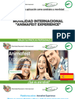 Movilidad Internacional "Animafest Experience": Tutorial para Aplicación Como Candidato A Movilidad