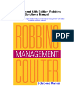 Management 12th Edition Robbins Solutions Manual