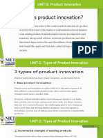 New Product Strategy & Innovation Unit-II