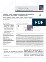 Formation of Fully Equiaxed Grain Microstructure